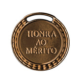 Medalha bronze vitória 35001 3,5cm com fita azul